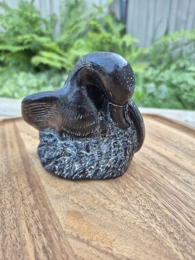 Vintage 1970s Aardik Canadian Duck Loon Stone Resin Sculpture Canada